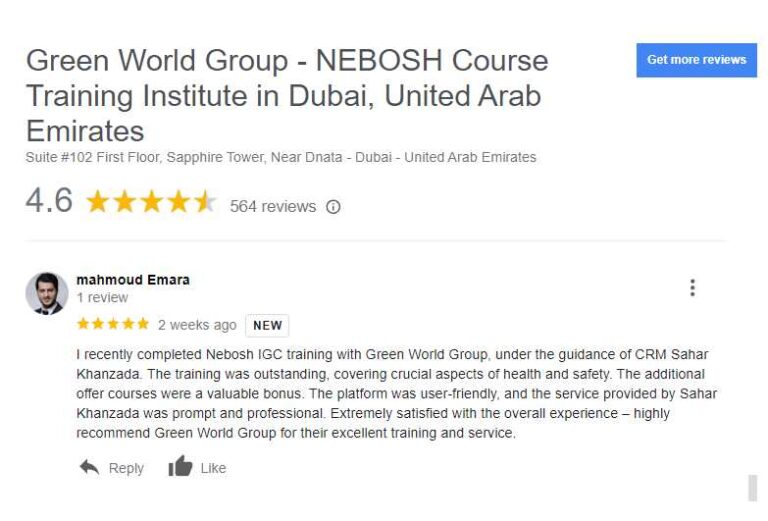 Green World Group Google customer reviews