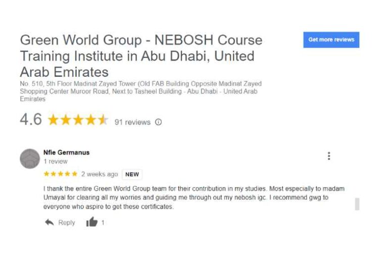 Green World Group student review